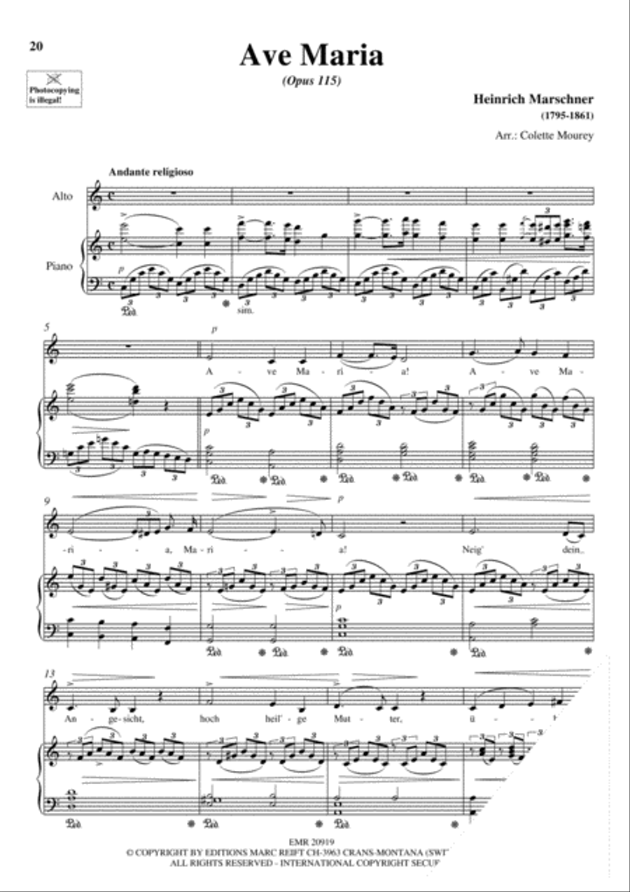 100 Ave Maria Volume 6 Alto Voice scores gallery preview page 10