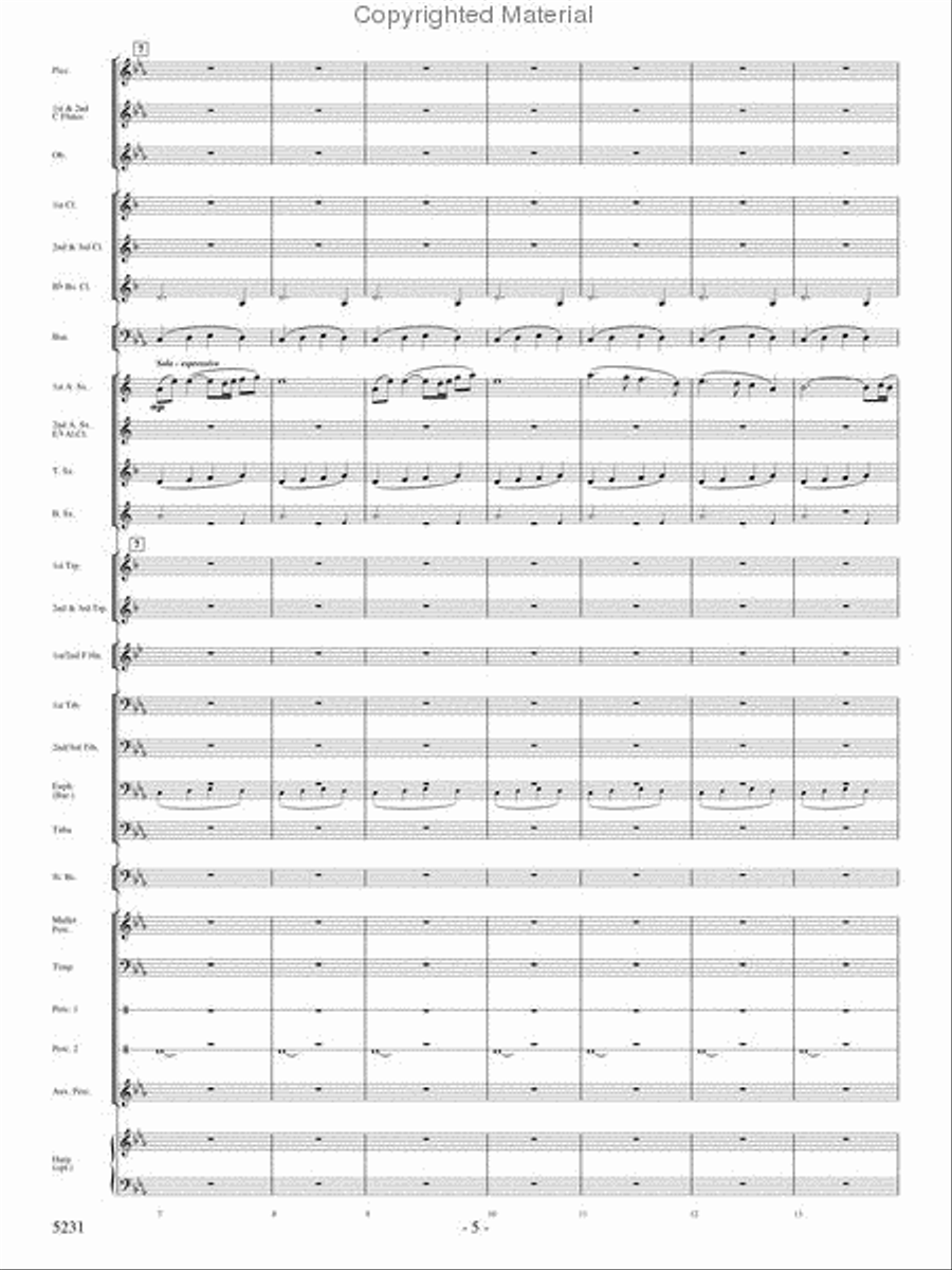 Pilatus: Mountain of Dragons Concert Band scores gallery preview page 3