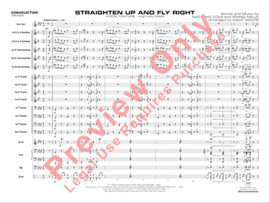 Straighten Up and Fly Right Jazz Ensemble scores gallery preview page 20