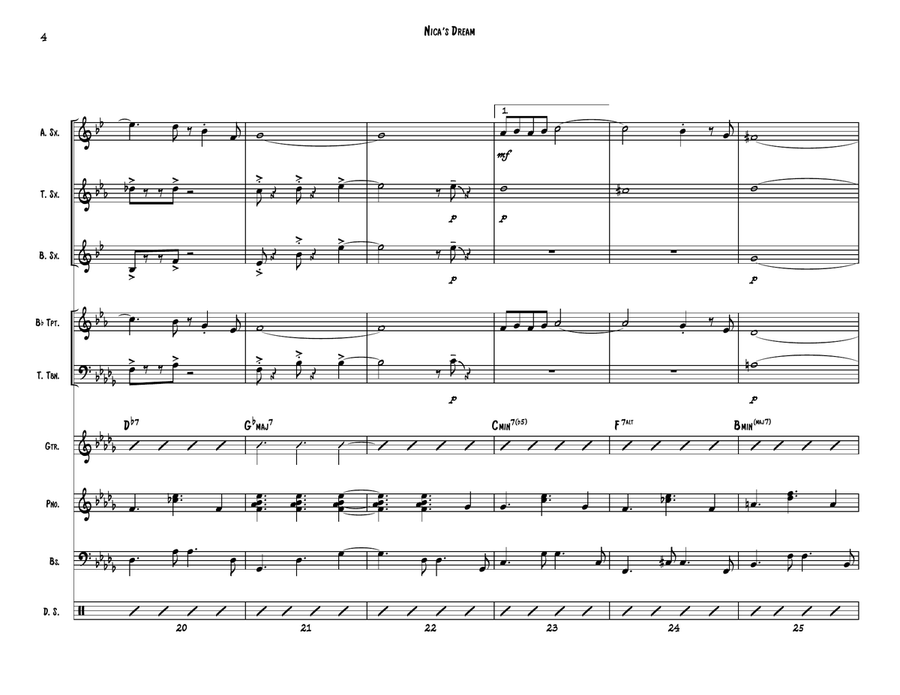 Nica's Dream Jazz Ensemble scores gallery preview page 4