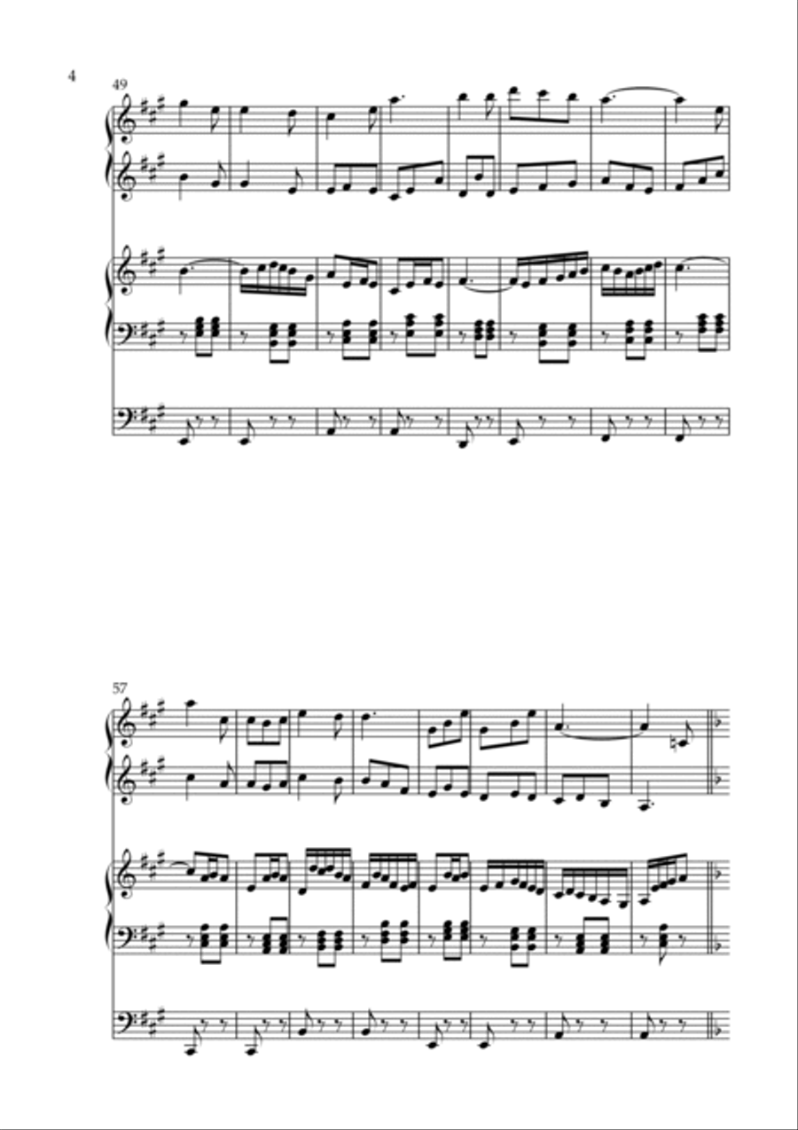 Per Nilen, Op. 236 (Organ Duet) by Vidas Pinkevicius Organ Solo scores gallery preview page 4