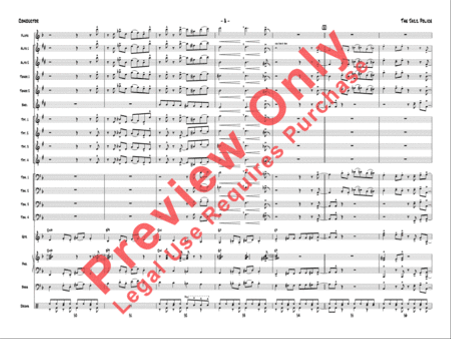 The Jazz Police Jazz Ensemble scores gallery preview page 11