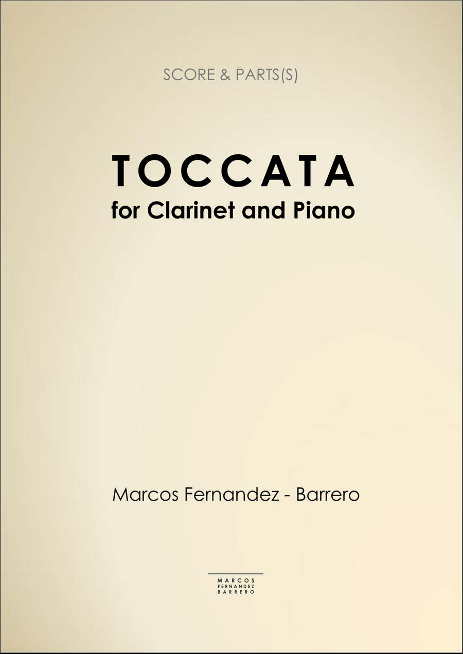 Toccata for Clarinet and Piano Chamber Music scores gallery preview page 1