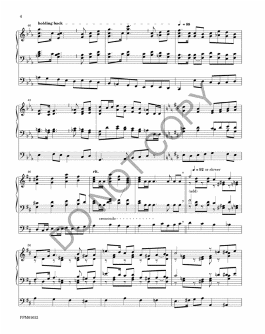 Festival March Organ scores gallery preview page 7