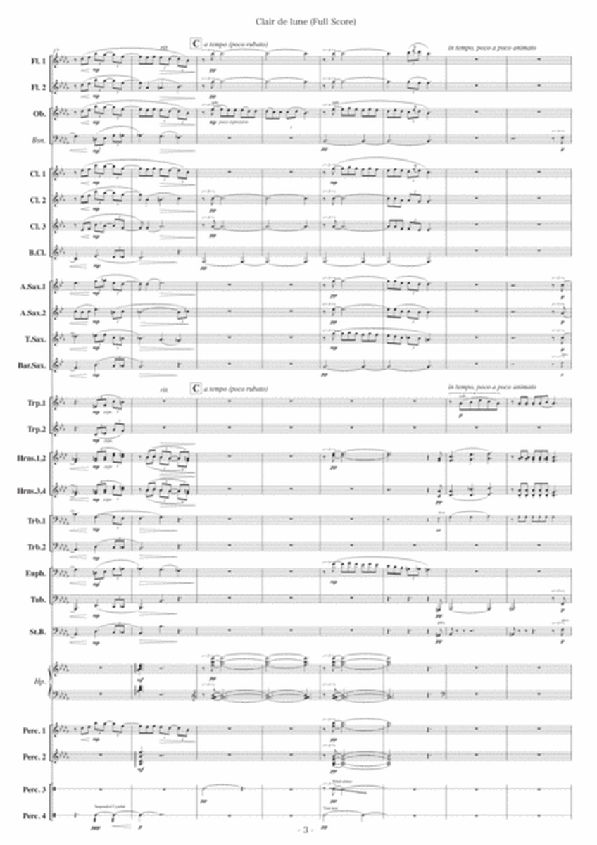 Clair de Lune (Moonlight) [Arrangement for concert band] image number null
