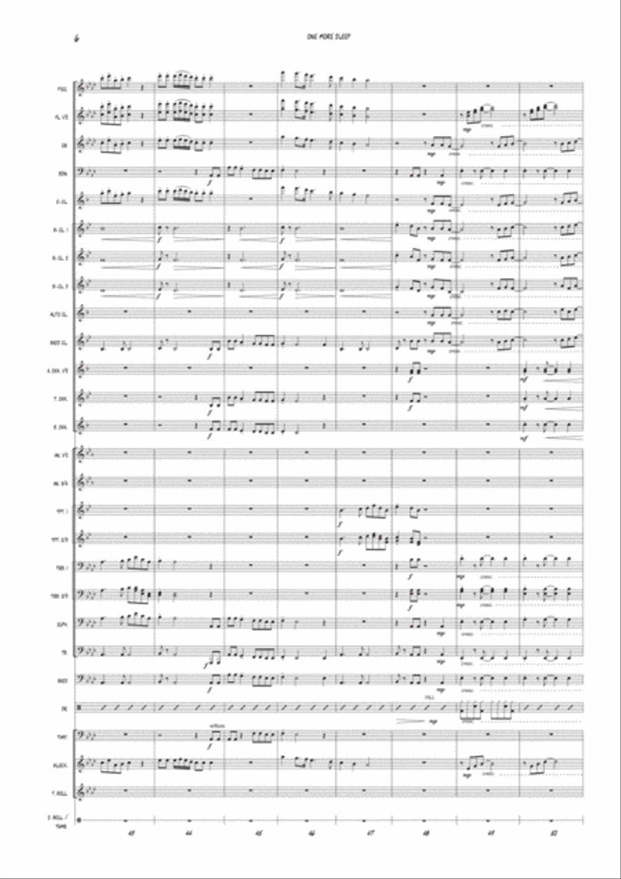 One More Sleep Concert Band scores gallery preview page 6