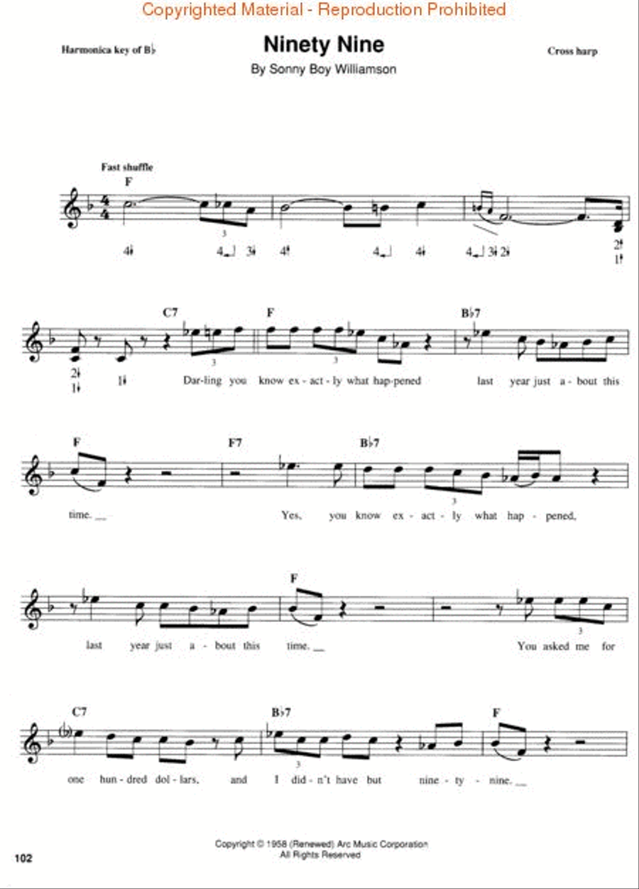 Blues Harmonica Collection Harmonica scores gallery preview page 3