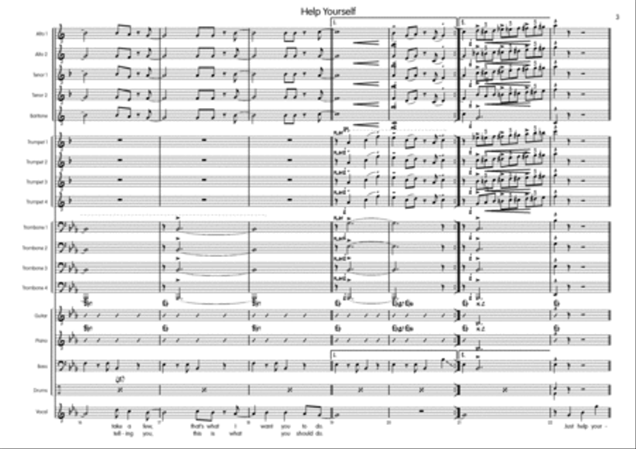 Help Yourself Big Band scores gallery preview page 4