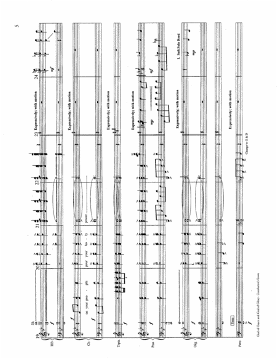 God of Grace and God of Glory Handbell Choir scores gallery preview page 5