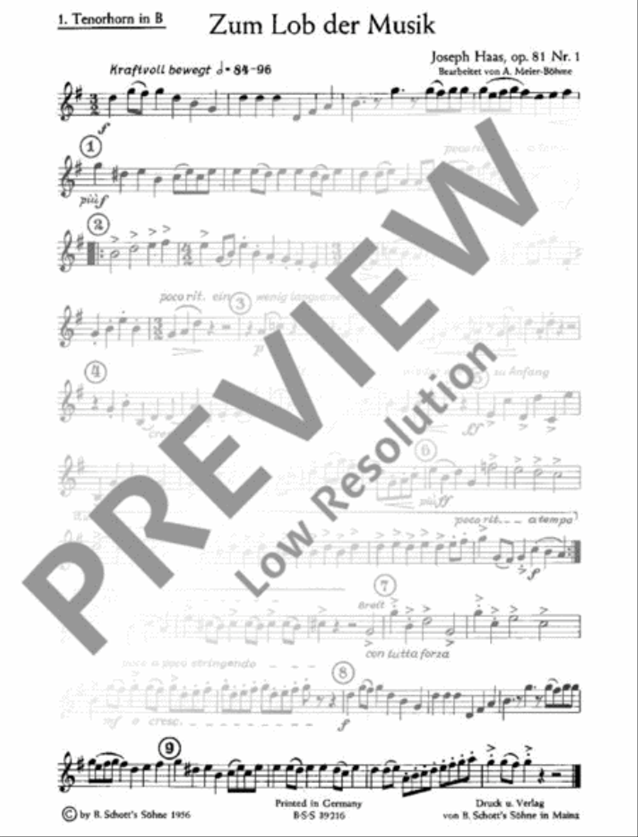Zum Lob der Musik TB scores gallery preview page 18