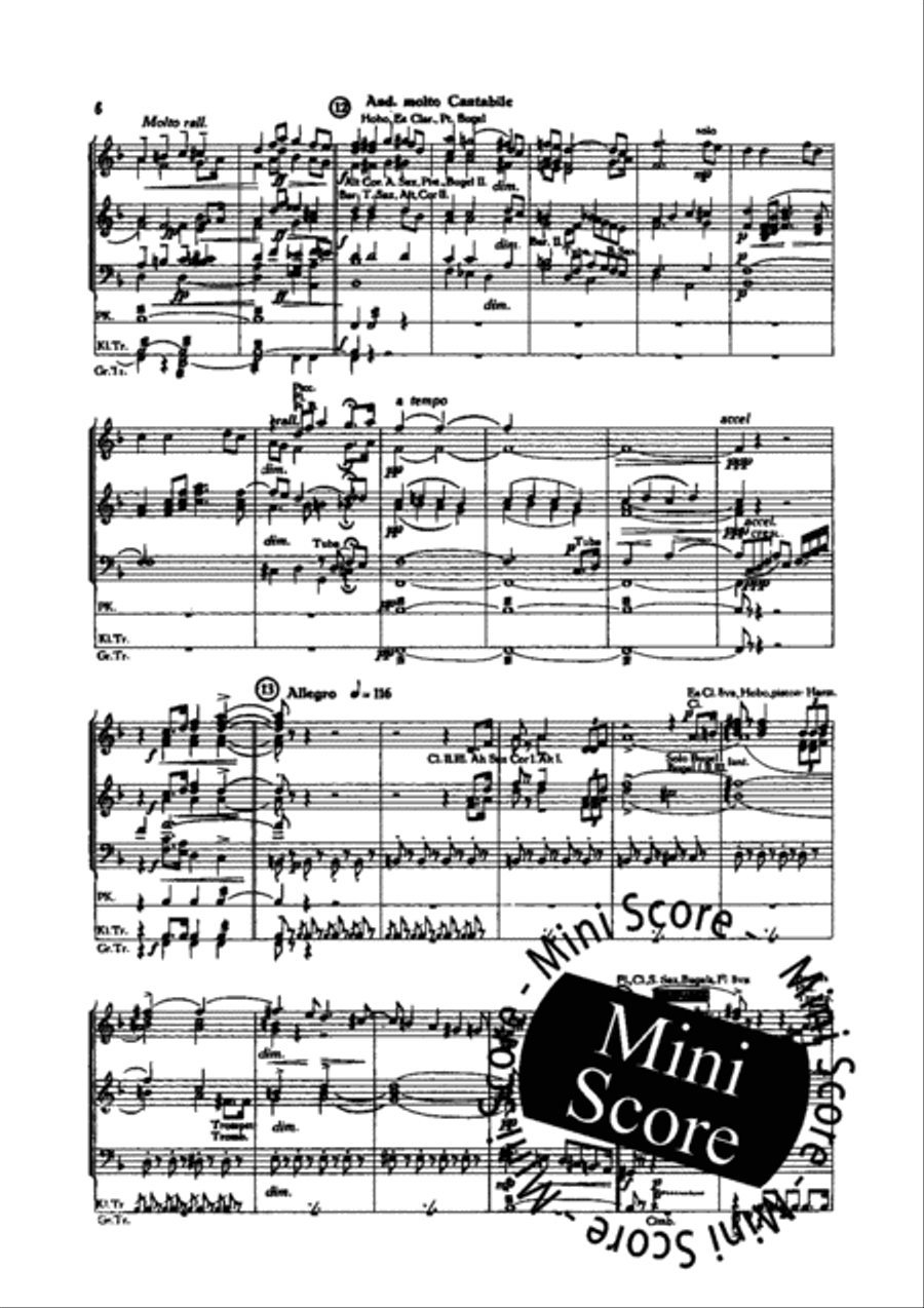 1e Rhapsody on Negro Spirituals Concert Band scores gallery preview page 10