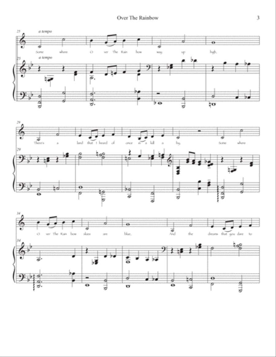 Over The Rainbow B-Flat Trumpet scores gallery preview page 3