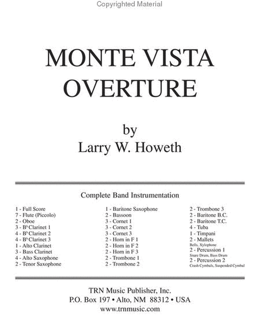 Monte Vista Overture image number null