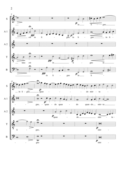 O magnum pietatis - For Choir SAATB a cappella image number null