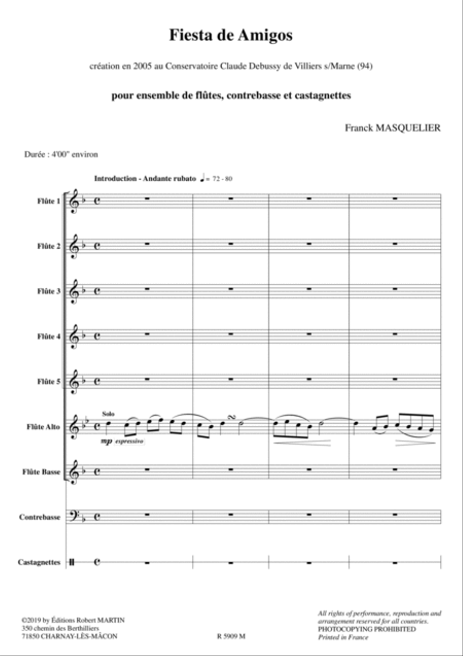 Fiesta de amigos Fiesta de amigos Flute scores gallery preview page 2