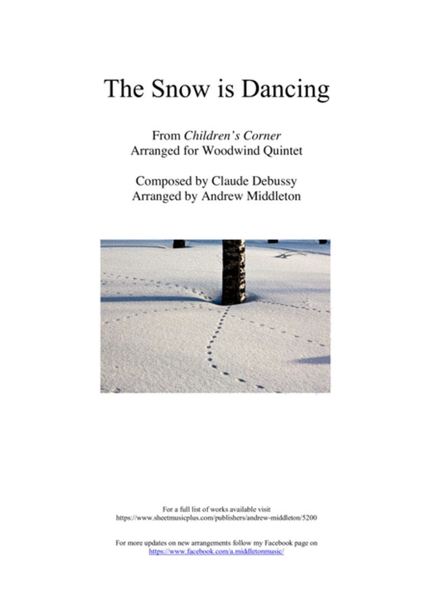 The Snow is Dancing arranged for Wind Quintet image number null