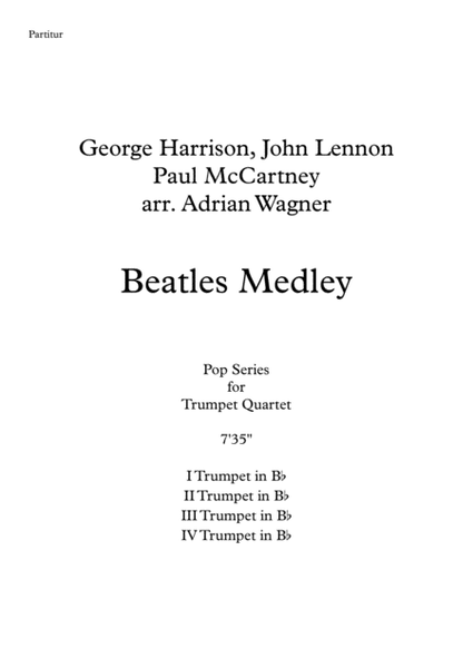 "Beatles Medley" Trumpet Quartet arr. Adrian Wagner image number null