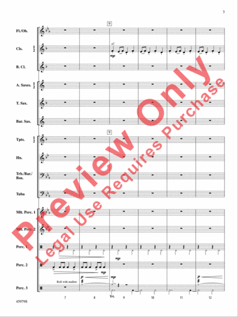 Ring, Ring, Ring! Ring, Ring, Ring! Concert Band scores gallery preview page 4