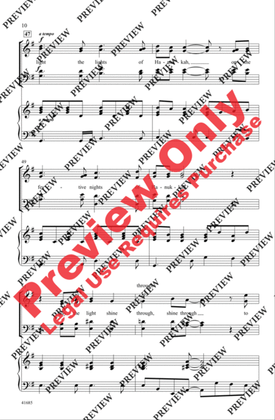 A Hanukkah Wish A Hanukkah Wish 4-Part scores gallery preview page 10