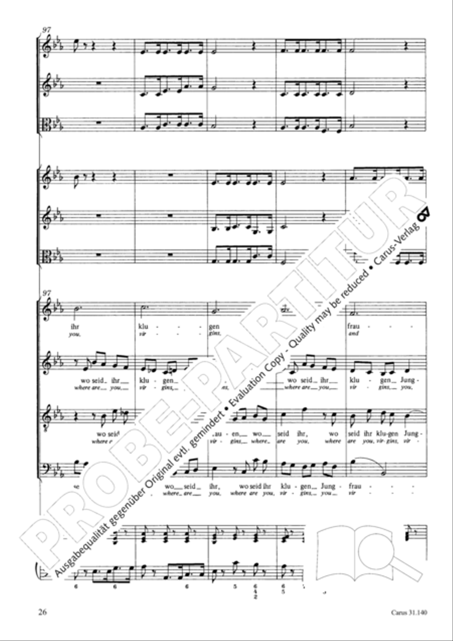 Wake, o wake and hear the voices STB scores gallery preview page 27
