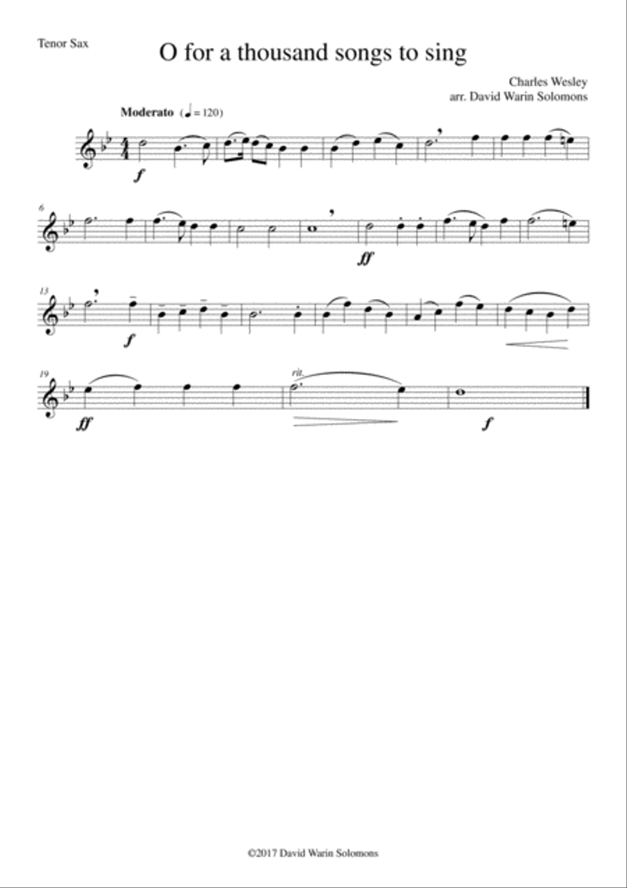 7 Songs of Glory for saxophone quartet Saxophone Quartet scores gallery preview page 6
