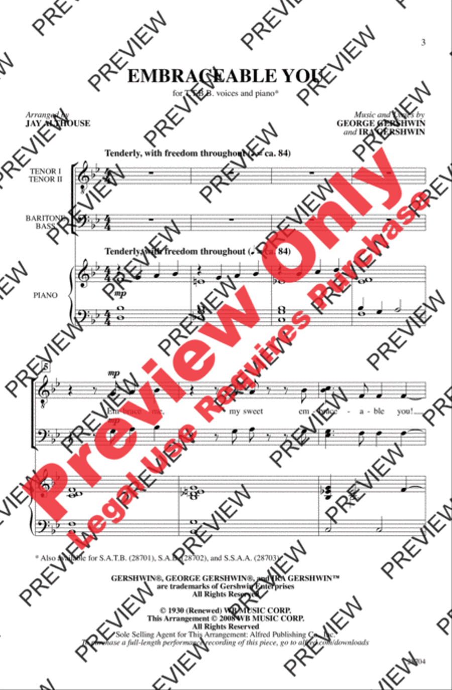 Embraceable You Men's Choir scores gallery preview page 2
