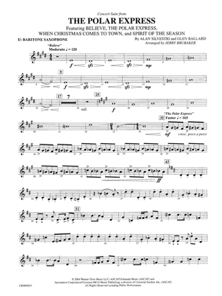The Polar Express, Concert Suite from: E-flat Baritone Saxophone