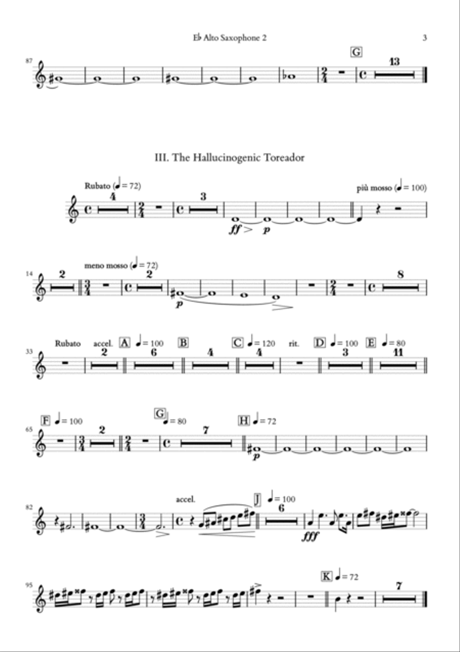Four Paintings Concert Band scores gallery preview page 5