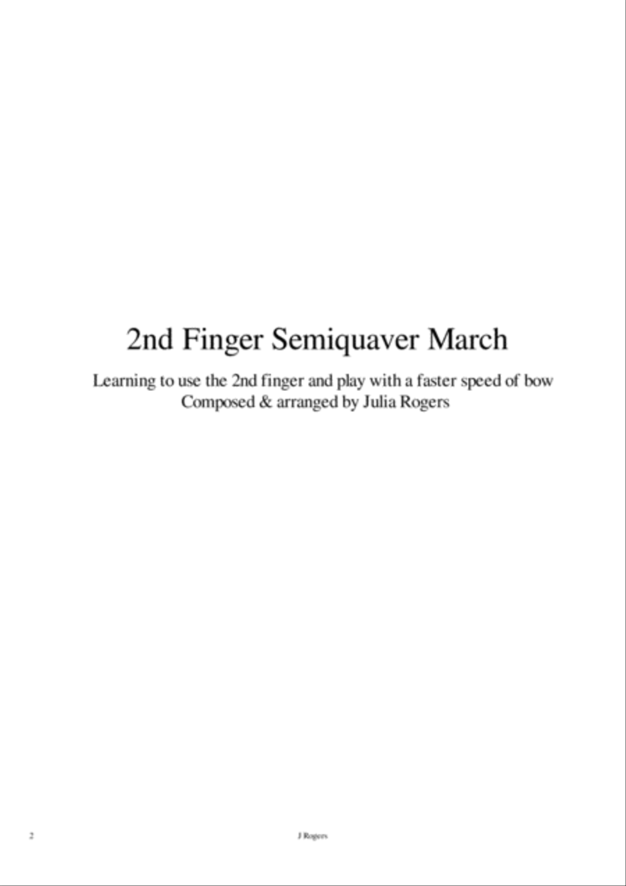 2nd Finger Semiquavers 2nd Finger Semiquavers String Duet scores gallery preview page 2