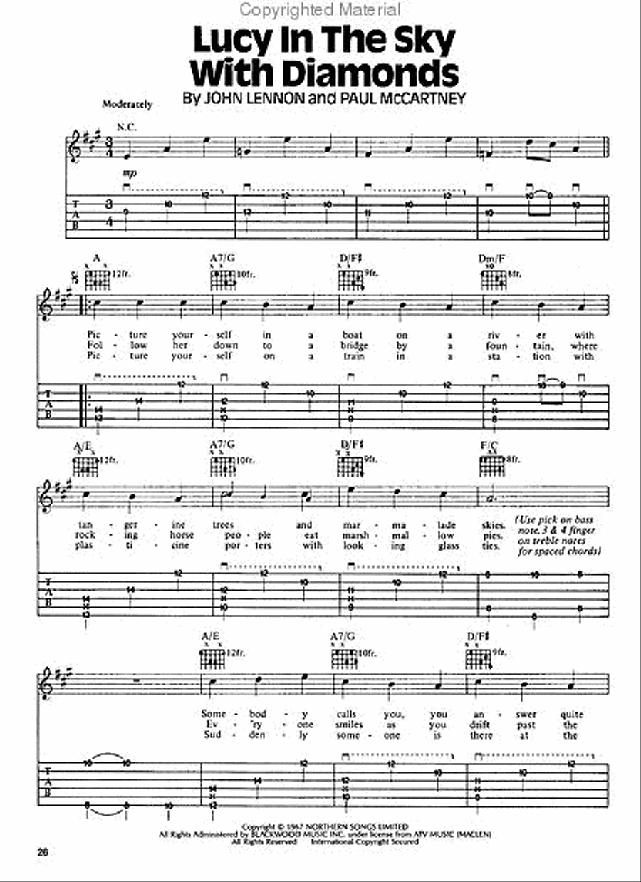 The Beatles Guitar Electric Guitar scores gallery preview page 4