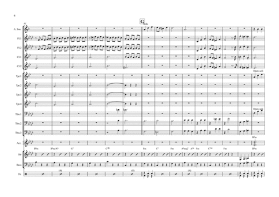 Sunrise, Sunset Flute scores gallery preview page 6