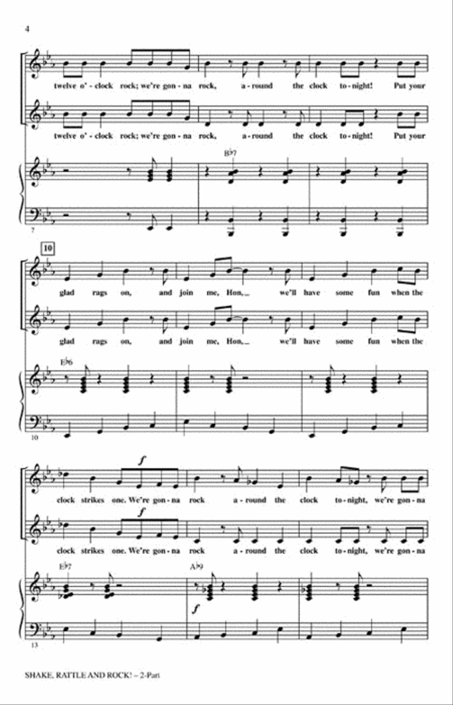 Shake, Rattle and Rock! (Medley) 2-Part scores gallery preview page 3