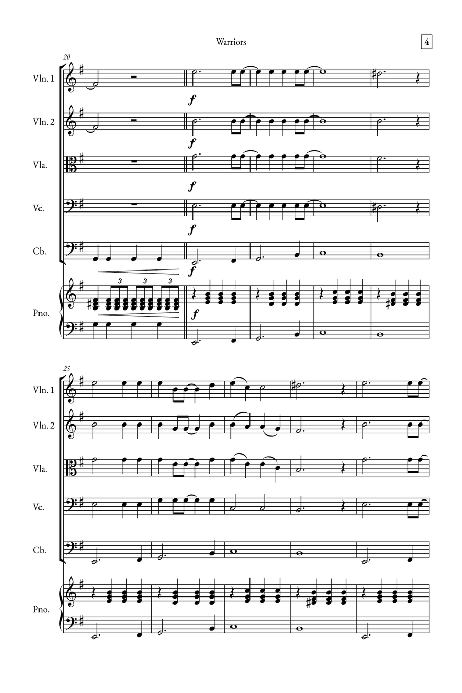 Warriors Small Ensemble scores gallery preview page 4