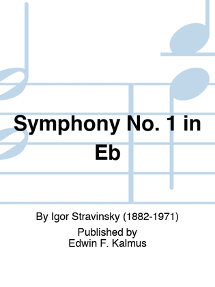 Book cover for Symphony No. 1 in Eb