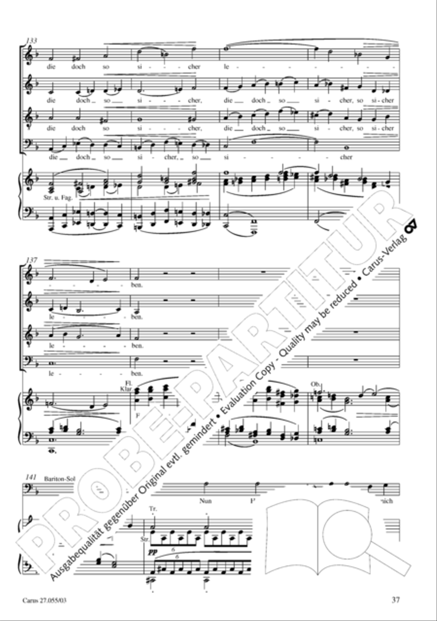 Ein Deutsches Requiem (German Requiem) 4-Part scores gallery preview page 40