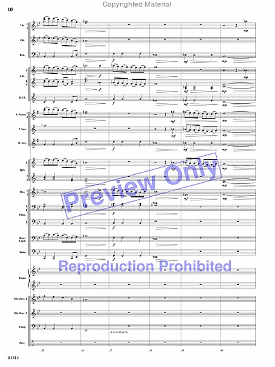 Kindred Spirits Concert Band scores gallery preview page 25