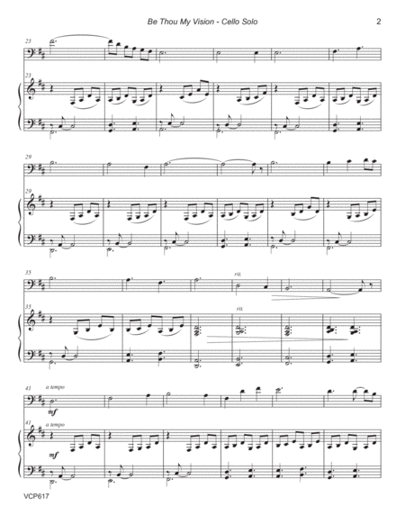 BE THOU MY VISION - CELLO SOLO with Piano Accompaniment (Grade 3+) image number null