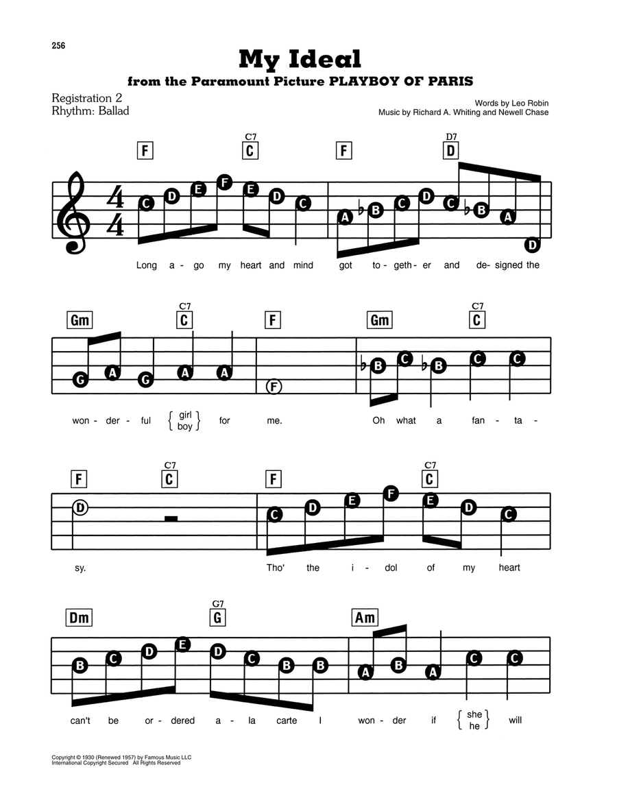 My Ideal Electronic Keyboard scores gallery preview page 1