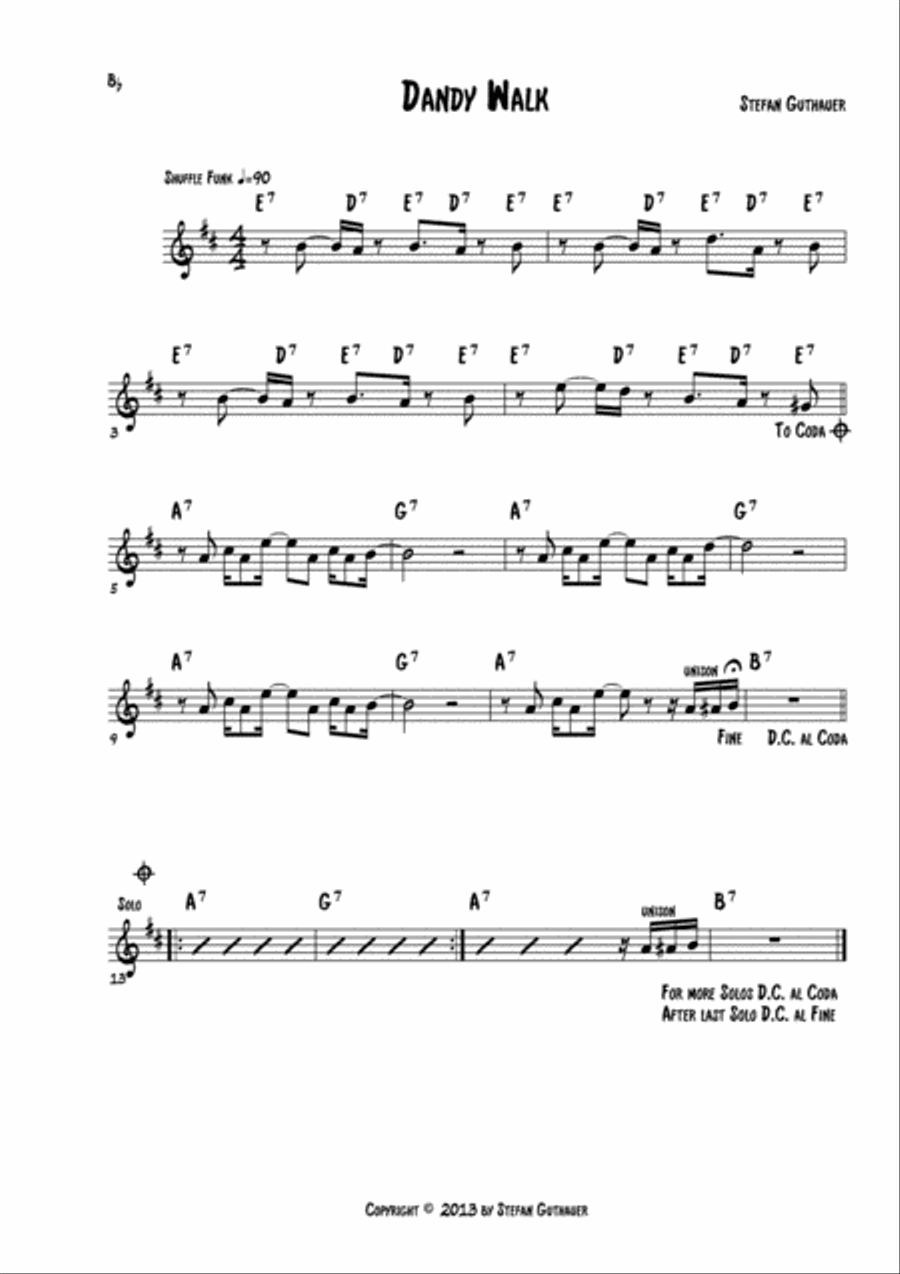 Dandy Walk Jazz Ensemble scores gallery preview page 2