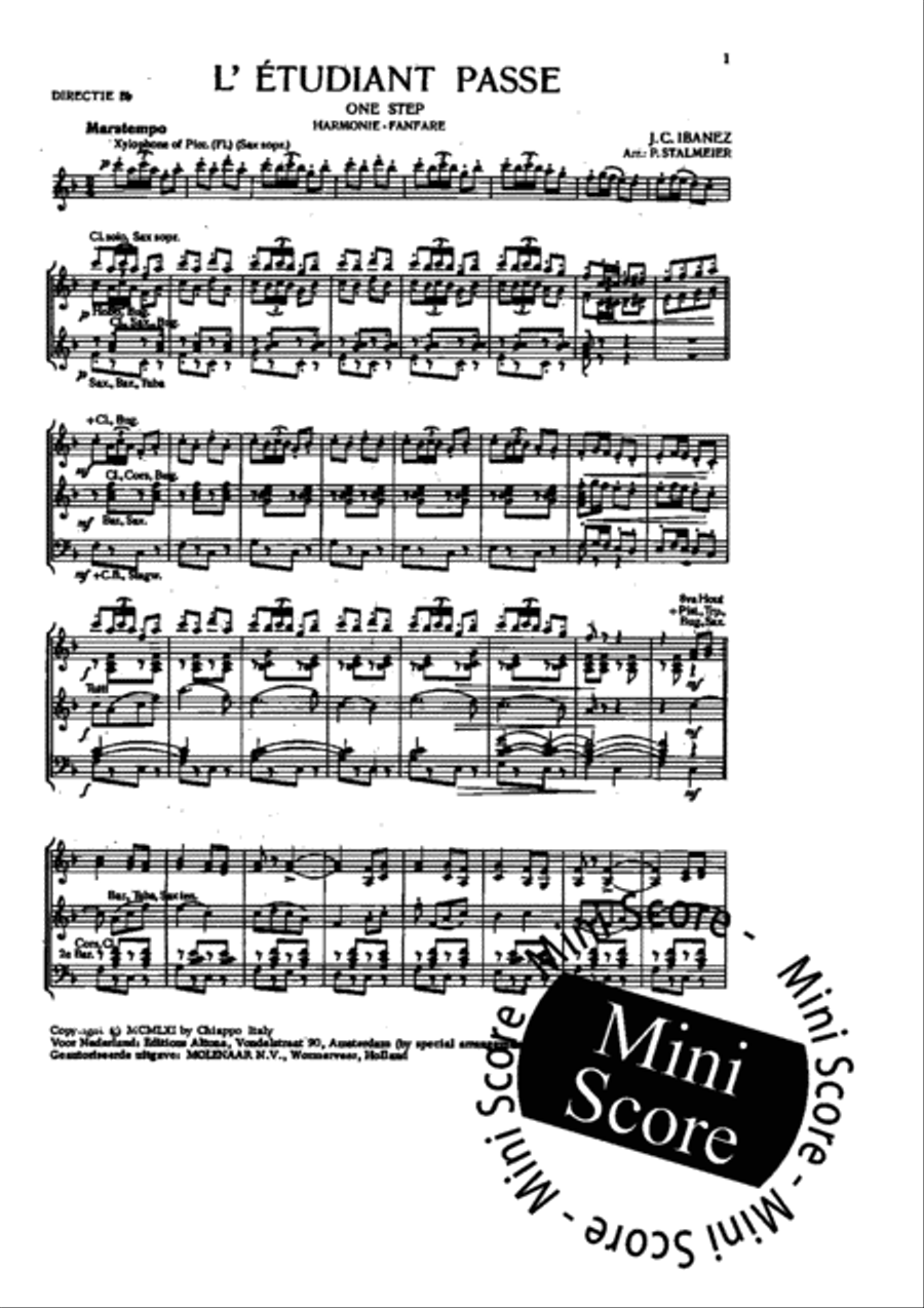 L'Etudiant Passe Fanfare Band scores gallery preview page 5