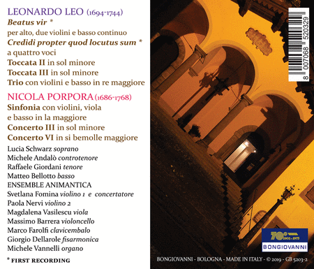 Porpora & Leo: Maestri a Sant'Onofrio