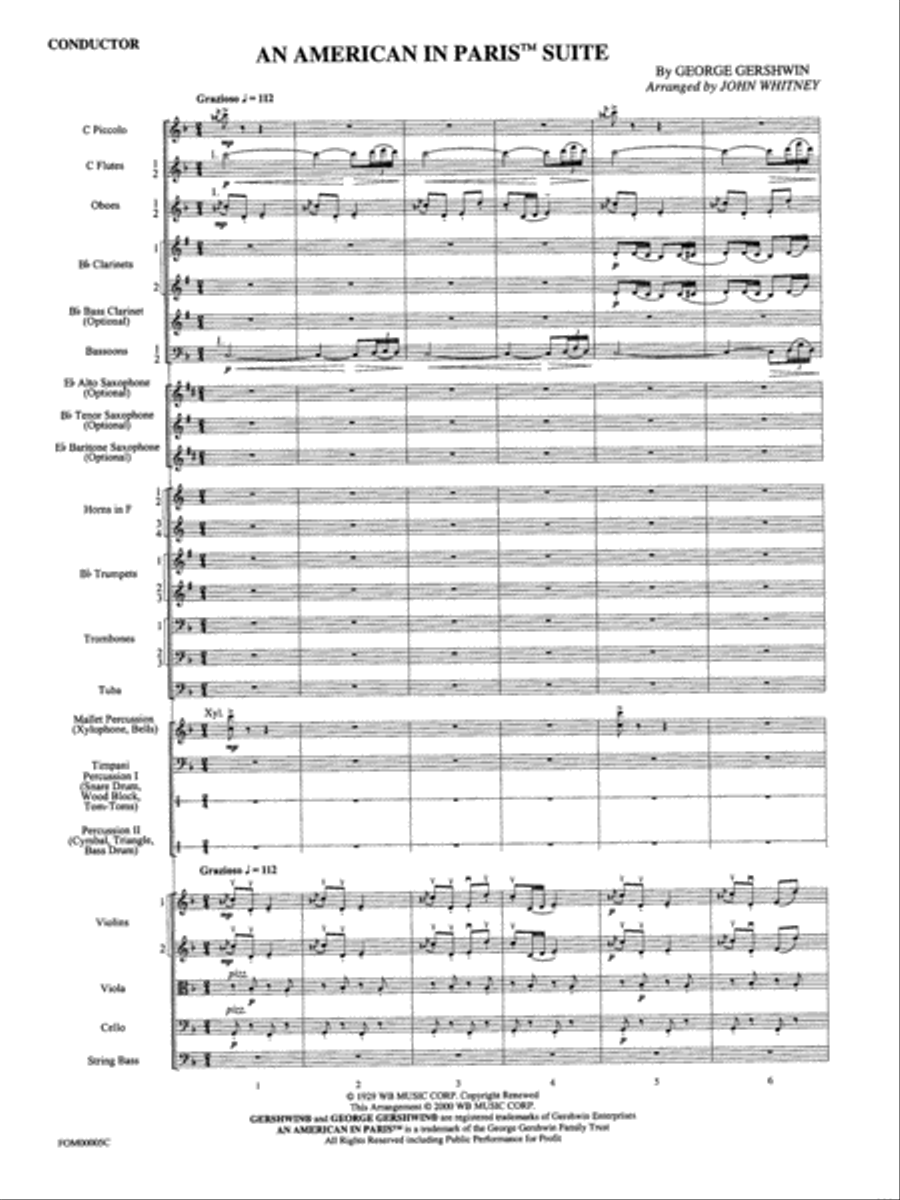 An American in Paris Suite: Score Full Orchestra scores gallery preview page 3