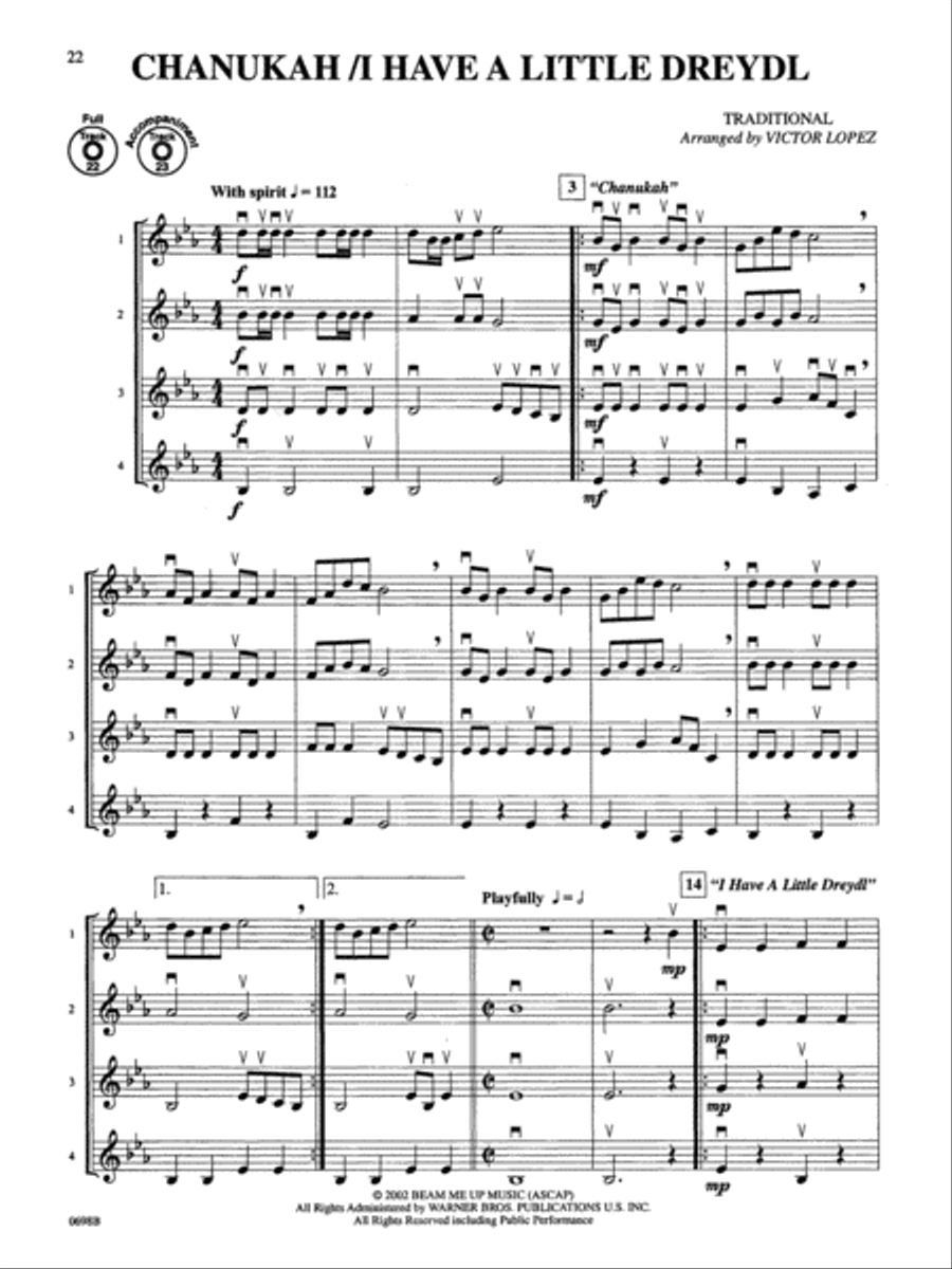Flex-Ability Holiday -- Solo-Duet-Trio-Quartet with Optional Accompaniment Small Ensemble scores gallery preview page 4