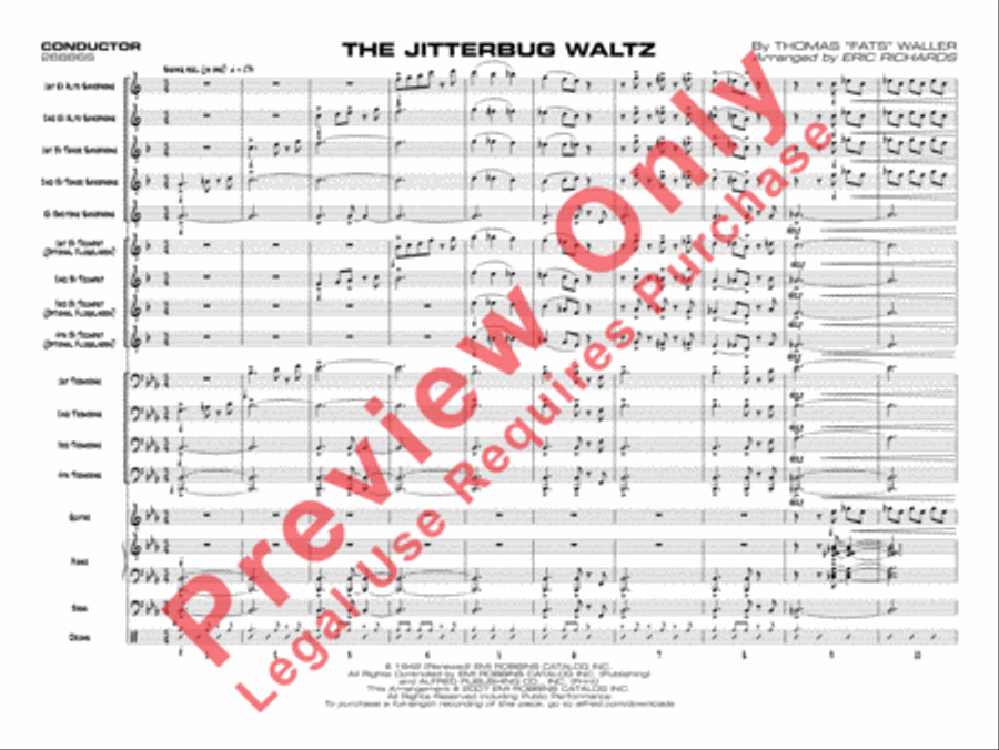 The Jitterbug Waltz Jazz Ensemble scores gallery preview page 4
