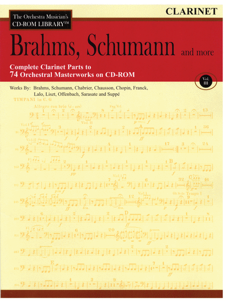 Brahms, Schumann and More - Volume III (Clarinet)