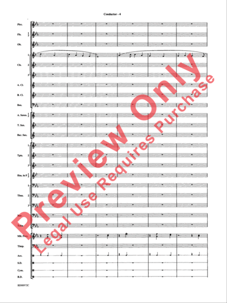 In the Bleak Midwinter Concert Band scores gallery preview page 6