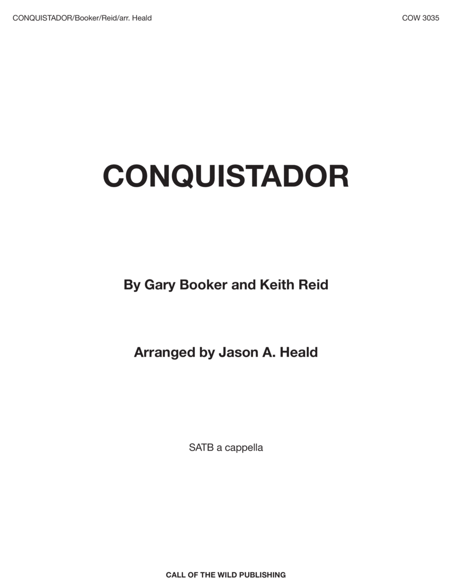 Conquistador 4-Part scores gallery preview page 1