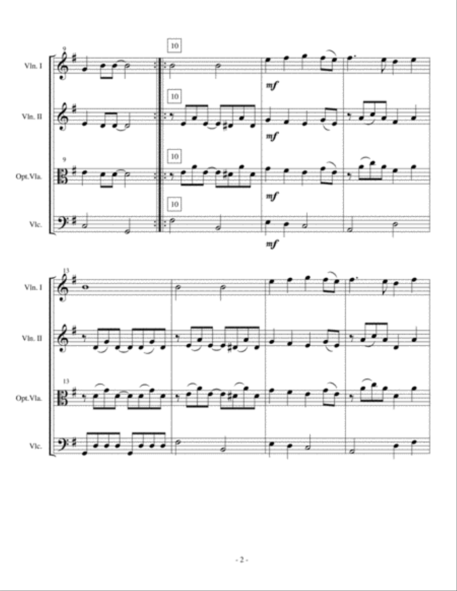 Yesterday String Trio scores gallery preview page 2