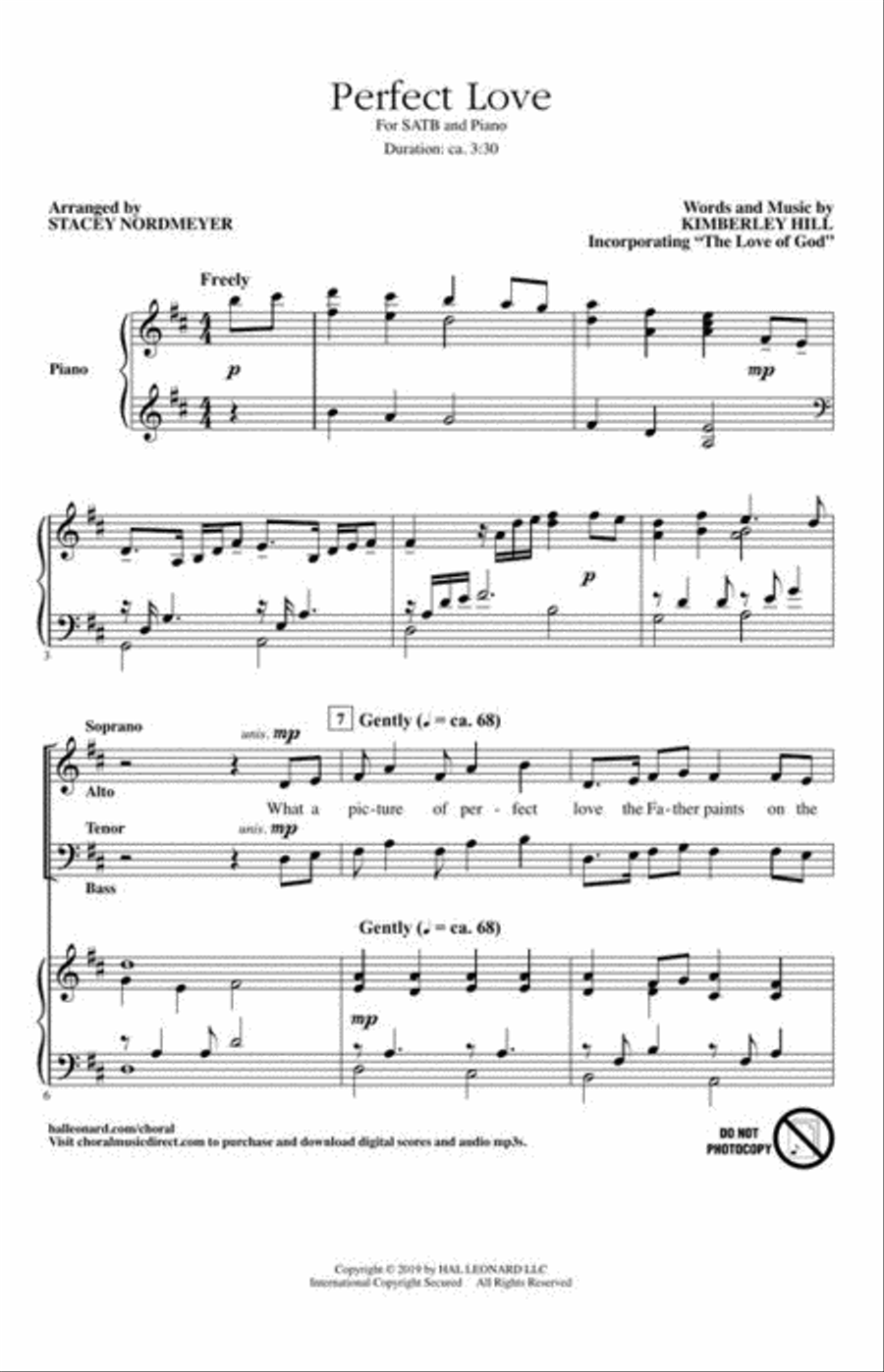 Perfect Love 4-Part scores gallery preview page 3