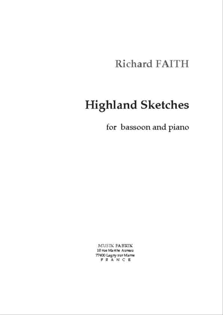 Highland Sketches Bassoon scores gallery preview page 1